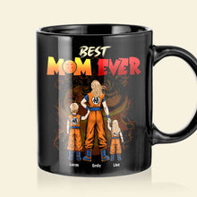 Load image into Gallery viewer, Custom Anime-Themed Best Mom Ever Coffee Mug - Personalized Gift for Mother&#39;s Day
