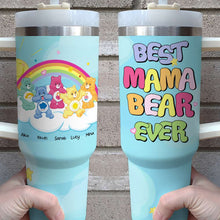 Load image into Gallery viewer, Personalized Cartoon Rainbow Bears Tumbler for Moms Tumbler Cup PopCulturePrints
