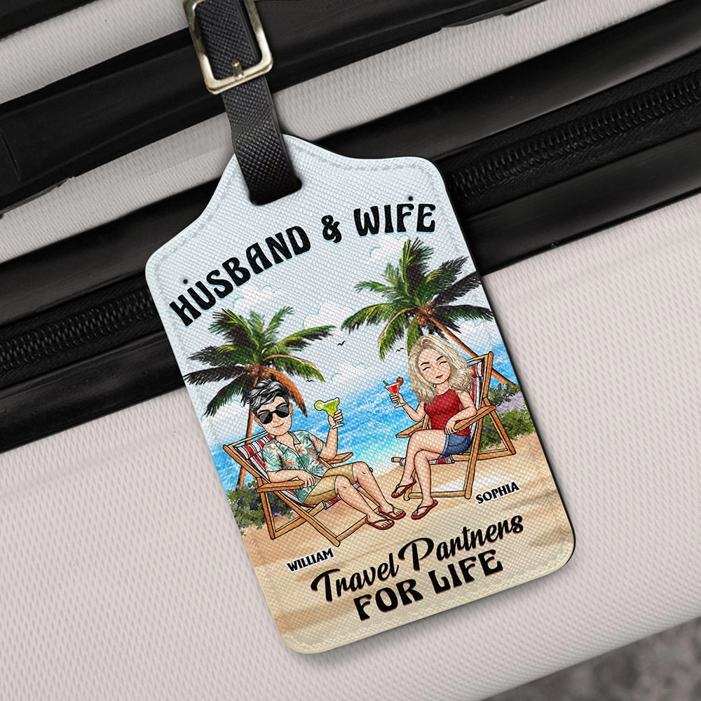 Travel Partners For Life - Personalized Luggage Tag Luggage Tag PopCulturePrints