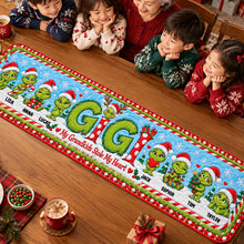 Load image into Gallery viewer, My Grandkids Stole My Heart - Personalized Christmas Table Runner for Grandma Quilted Table Runner PopCulturePrints
