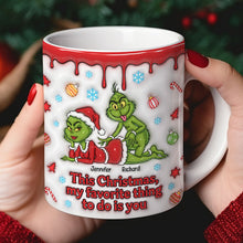 Load image into Gallery viewer, Naughty Green Couple Coffee Mug - A Joyful Personalized Gift for Couples Coffee Mug PopCulturePrints
