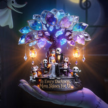Load image into Gallery viewer, In Every Darkness, Mom Shines For Us - Personalized Dark Dream Mom Acrylic Light Box Gift Light Box PopCulturePrints
