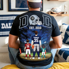 Load image into Gallery viewer, “For the Sport Lover Dad: A Family Tribute” - Personalized Sport Lover Dad Shirt - Gift for Dad, Grandpa, and More Shirts PopCulturePrints
