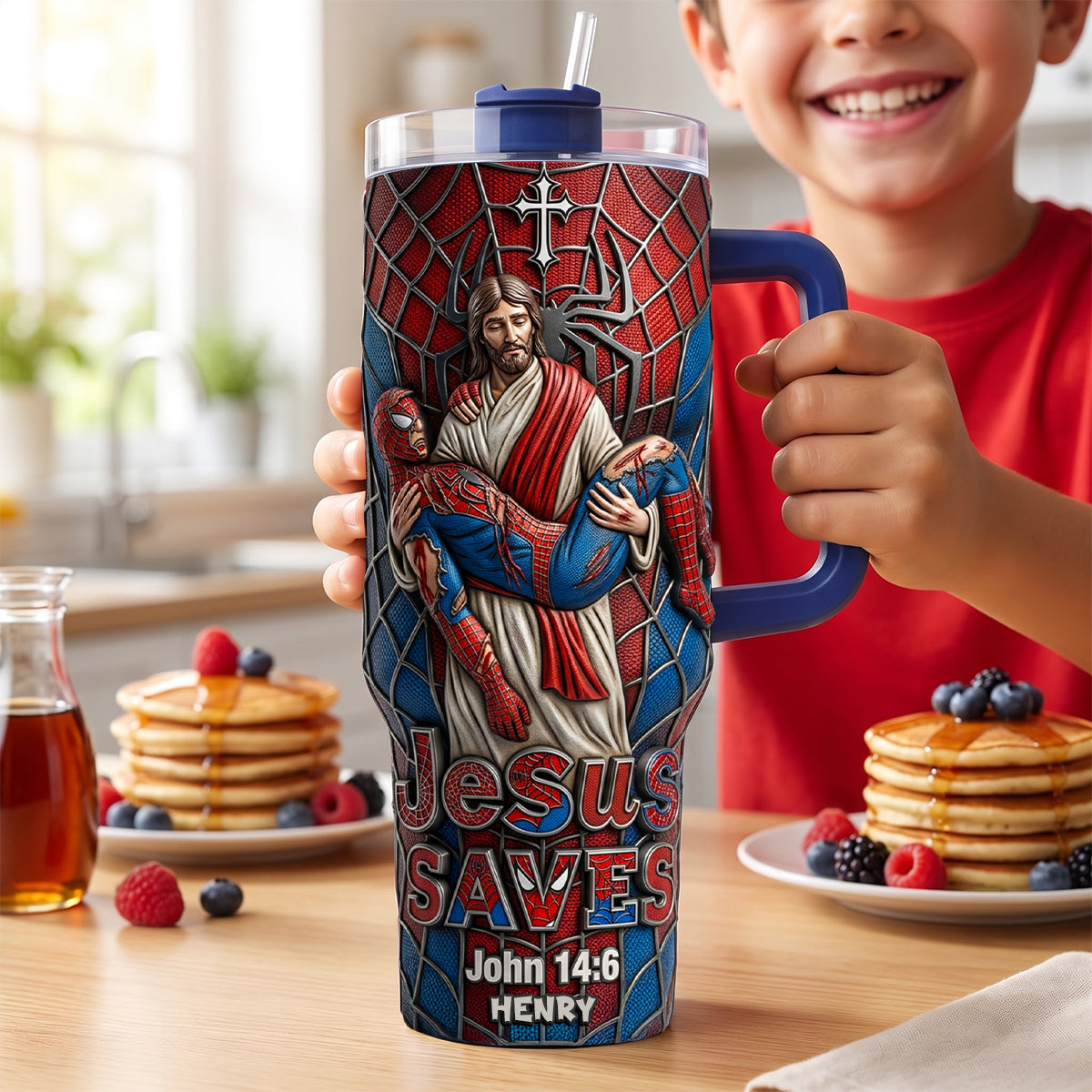 “Jesus Saves” - Personalized 40oz Tumbler for Christians