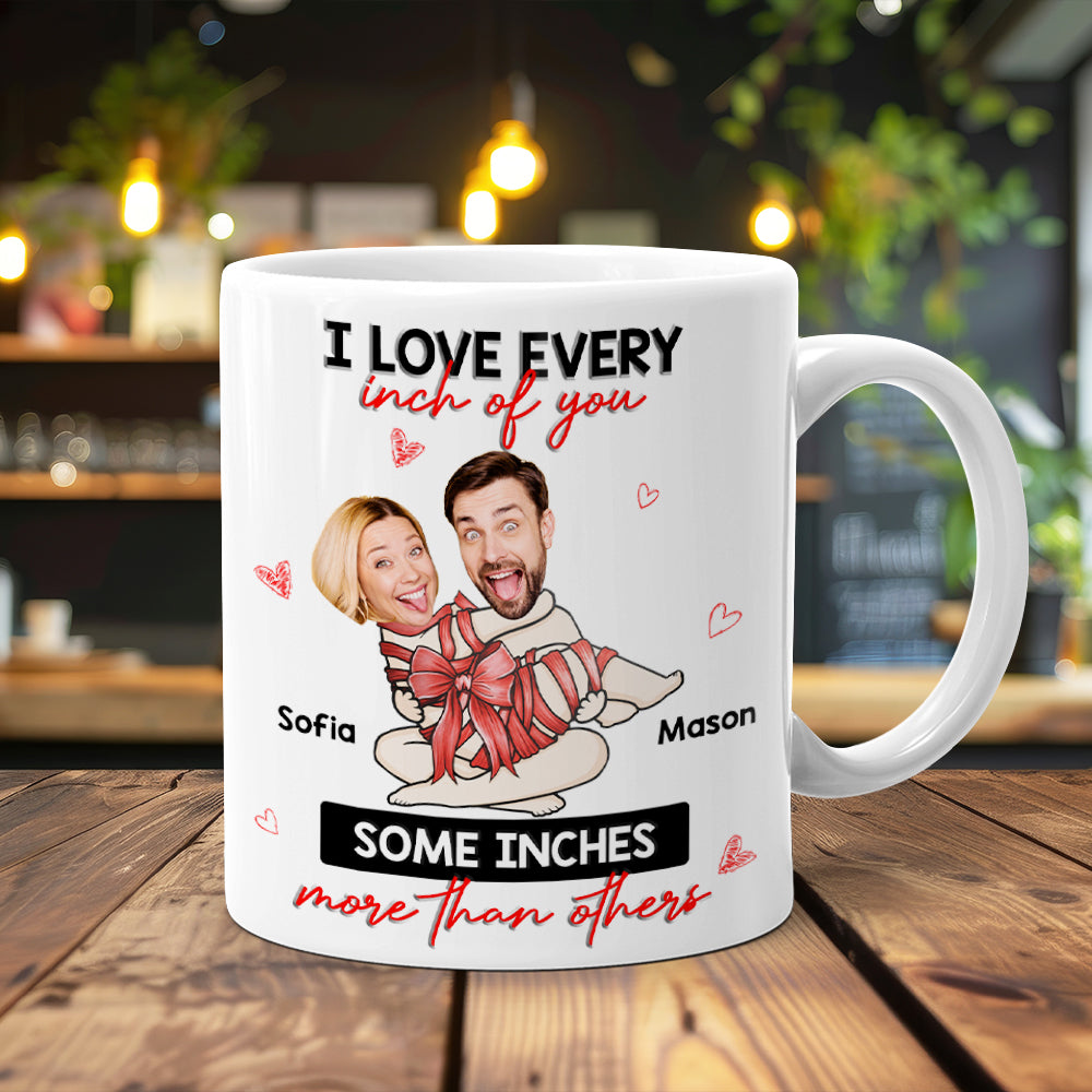 Personalized Naughty Couple Mug - Custom Photo Gifts for Couples Coffee Mug PopCulturePrints