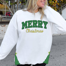 Load image into Gallery viewer, Festive Merry Christmas Embroidered Sweatshirt
