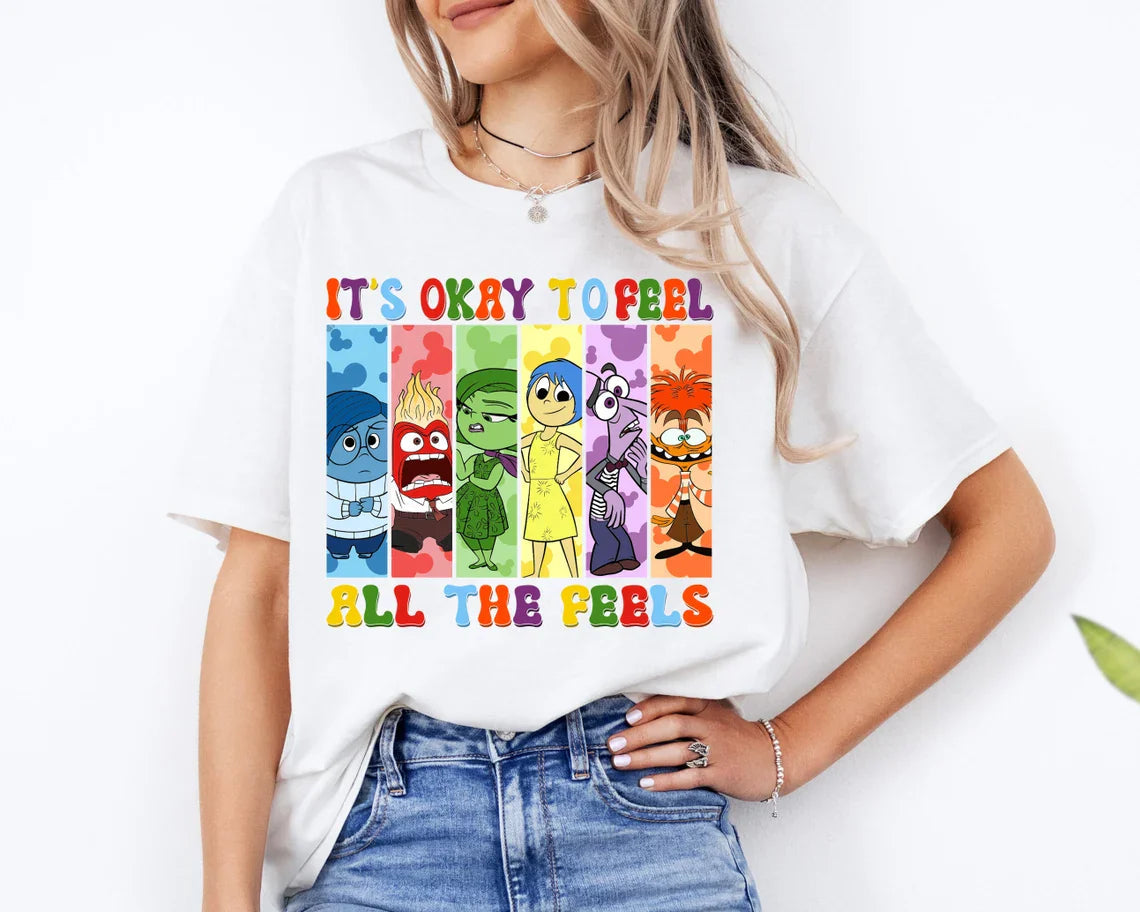 Personalized 'It's Okay to Feel All the Feels' T-Shirt