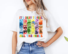 Load image into Gallery viewer, Personalized &#39;It&#39;s Okay to Feel All the Feels&#39; T-Shirt
