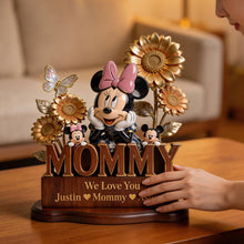 Load image into Gallery viewer, Mommy We Love You - Personalized Acrylic Plaque for Mother's Day Shaped Plaques PopCulturePrints
