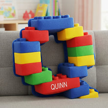 Load image into Gallery viewer, “A Personalized Touch for Every Child!” - Custom Alphabet Shape Pillow - Unique Gift for Kids, Birthdays, and More Pillow PopCulturePrints
