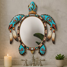 Load image into Gallery viewer, &quot;Reflect Your Unique Spirit&quot; - Sea Turtle Personalized Mirror - Custom Gift for Friends &amp; Family Mirror PopCulturePrints
