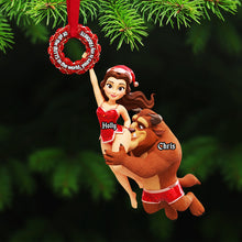 Load image into Gallery viewer, Celebrate Love with a Twist - Personalized Naughty Couple Acrylic Ornament Ornament PopCulturePrints
