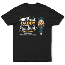 Load image into Gallery viewer, Proud Daddy of the Graduate - Personalized T-Shirt T-shirt PopCulturePrints
