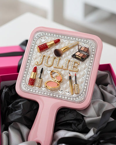 Makeup Artist Handheld Mirror - Beautifully Personalized Gift for Makeup Lovers Mirror PopCulturePrints