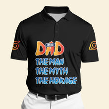 Load image into Gallery viewer, Custom Dad 3D Anime Polo Shirt - Father&#39;s Day Gift Polo Shirts PopCulturePrints
