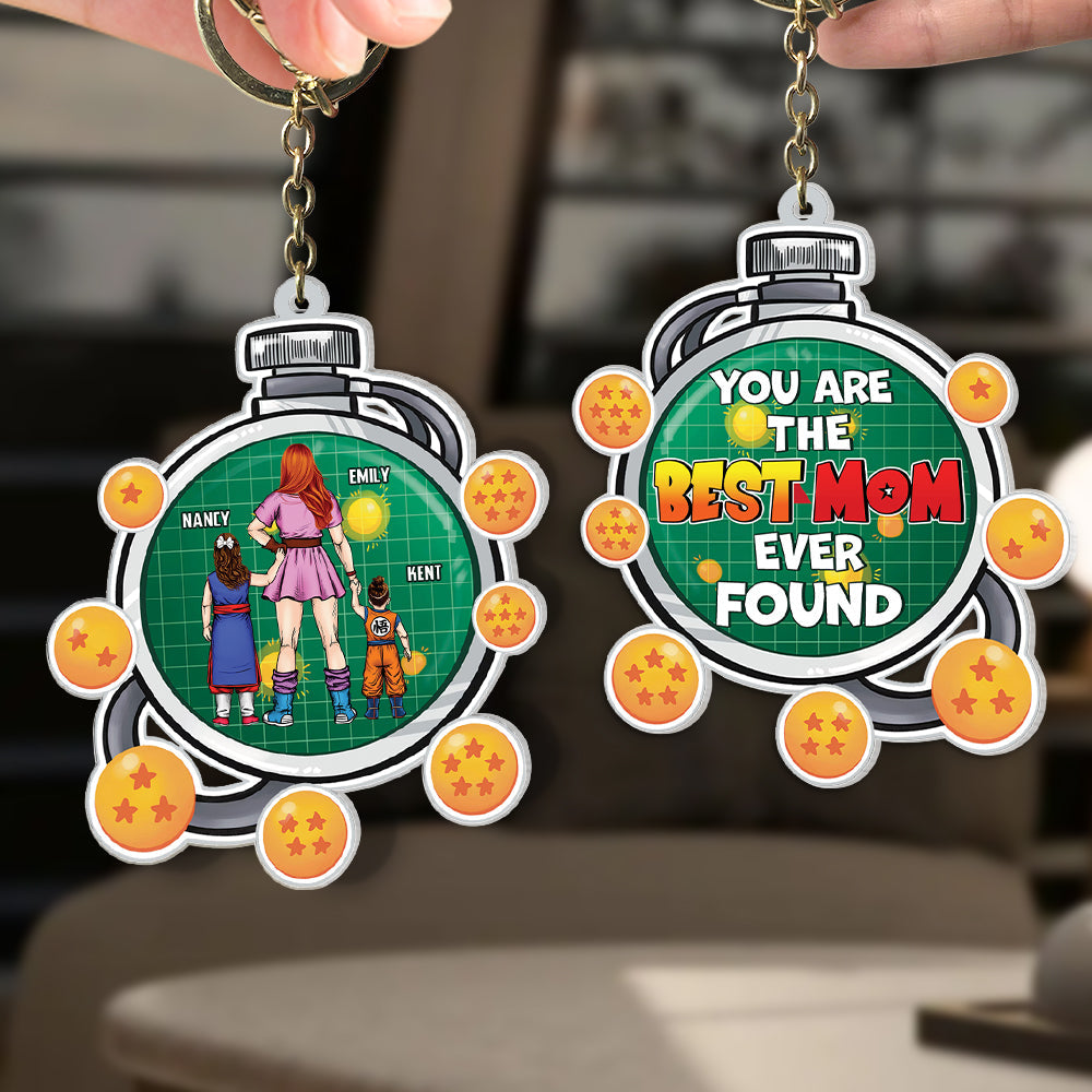 Custom Anime-Inspired Mom Keychain - Dragon Design Keychains PopCulturePrints