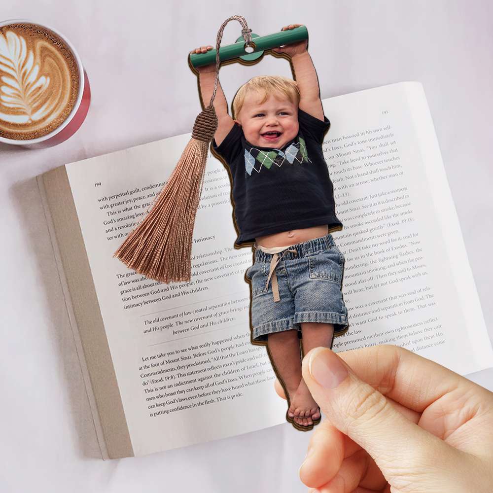 Personalized Wooden Bookmark for Kids - Playful Swing Design Bookmarks PopCulturePrints
