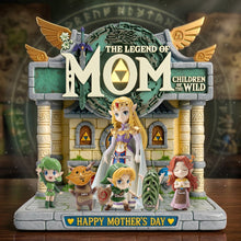 Load image into Gallery viewer, “Celebrate Her Legendary Journey!” - Legendary Adventure Mom Acrylic Plaque - Personalized Gift for Moms and Grandmas Shaped Plaques PopCulturePrints
