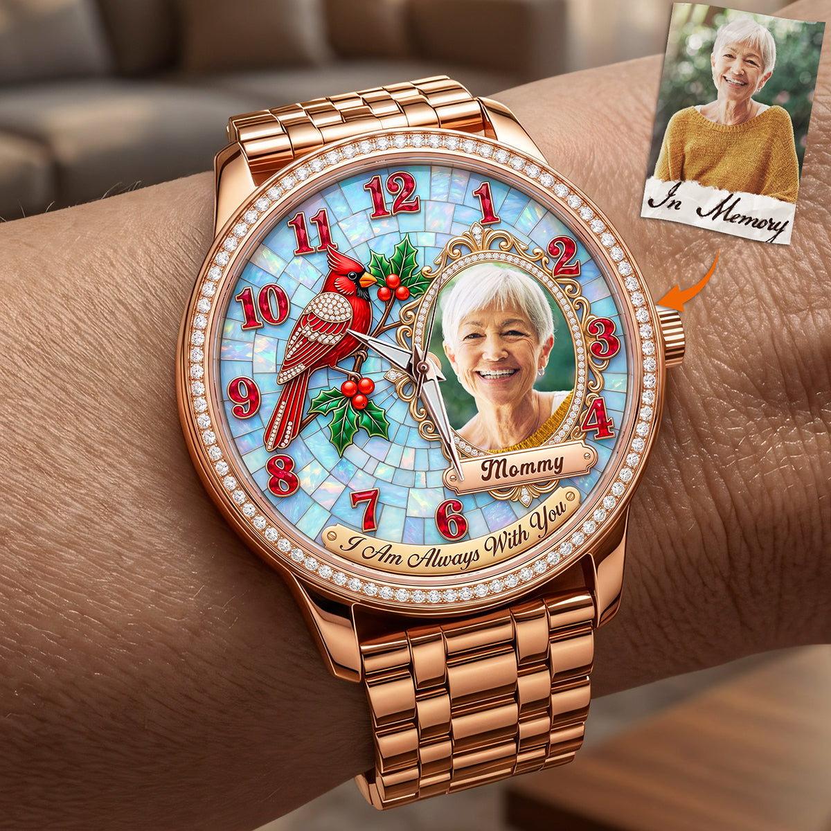 Always By Your Side - Custom Photo Watch Gift for Loved Ones Quartz Watch PopCulturePrints