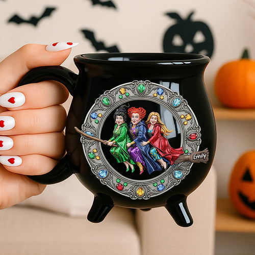 “Brew Up Enchantment” – Personalized Enchanting Witches Cauldron Mug - Custom Gifts for Witch Lovers Cauldron Mug PopCulturePrints