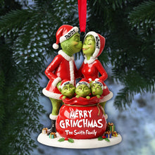 Load image into Gallery viewer, Celebrate Family Joy with Festive Love - Personalized Christmas Ornament Ornament PopCulturePrints
