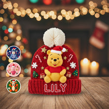 Load image into Gallery viewer, “Spread Cheer with a Touch of Whimsy!” - Personalized Bobble Beanie Hat for Cartoon Lovers Hat PopCulturePrints
