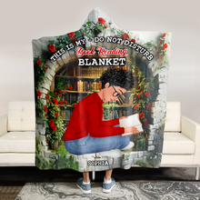 Load image into Gallery viewer, Cozy Personalized Book Lover Blanket Hoodie
