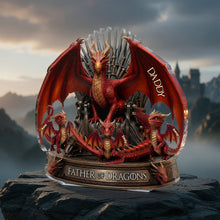 Load image into Gallery viewer, “Every Dad is a King!” - Realm King Dad Acrylic Plaque, Personalized Gift for Dads and Grandpas Shaped Plaques PopCulturePrints
