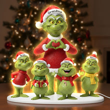 Load image into Gallery viewer, Grandma's Heartwarming Grinch Light Box - Personalized Gifts for Grandma This Christmas Light Box PopCulturePrints
