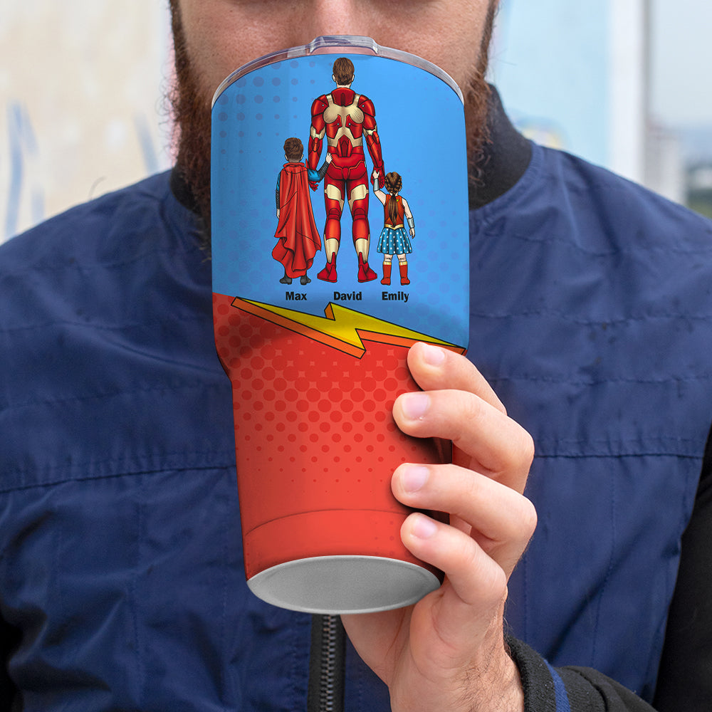 Personalized Superhero Family Tumbler Cup Tumbler Cup PopCulturePrints