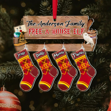 Load image into Gallery viewer, Custom Magic Family Christmas Ornaments - Personalized Stockings
