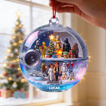 Load image into Gallery viewer, Celebrate Christmas with a Galaxy Far Away - Personalized Acrylic Ornament
