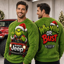 Load image into Gallery viewer, “Who-Ville or Bust”: Personalized Grinch Off-Road Journey 3D Shirt - Custom Gift for Off-Road Lovers
