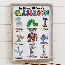 Load image into Gallery viewer, Personalized Teacher's Classroom Inspiration Canvas Poster &amp; Canvas PopCulturePrints
