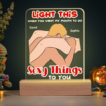 Load image into Gallery viewer, Personalized LED Light for Couples - Make Love Glow Led Night Light PopCulturePrints

