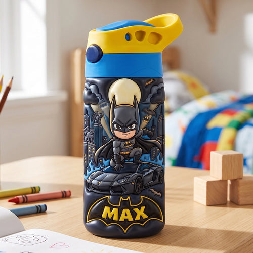 Be Your Own Hero - Personalized Batman Tumbler - Perfect Back to School Gift for Kids Tumbler Cup PopCulturePrints