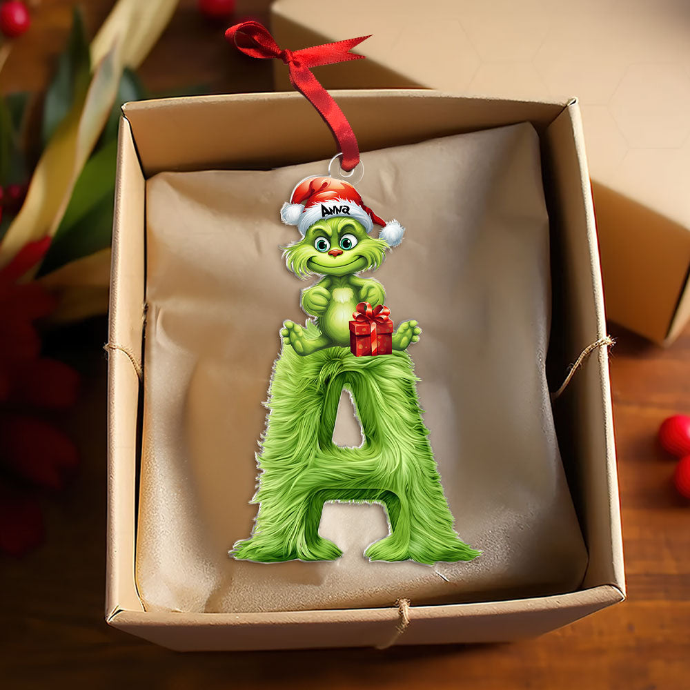 Personalized Alphabet Christmas Ornament for Kids Ornament PopCulturePrints