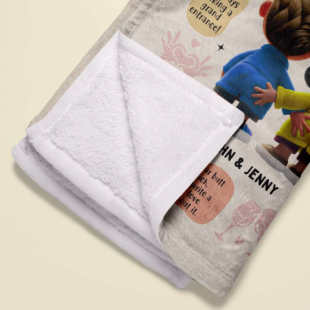 Personalized Couple Blanket - 70 Reasons Why I Love You Blanket PopCulturePrints