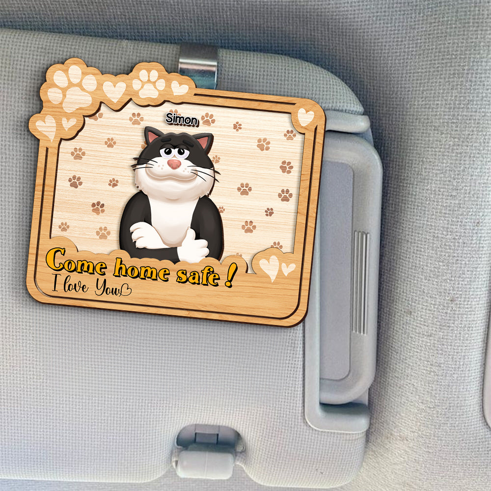 “Come Home Safe!” - Personalized Car Visor Clip for Loving Parents Car Visor Clip PopCulturePrints