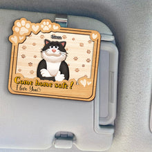 Load image into Gallery viewer, “Come Home Safe!” - Personalized Car Visor Clip for Loving Parents Car Visor Clip PopCulturePrints
