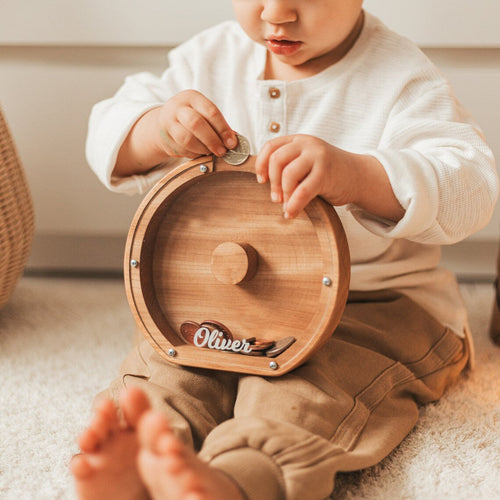 Personalized Wooden Letter Piggy Bank for Kids - Unique Gift Idea Wood Sign PopCulturePrints
