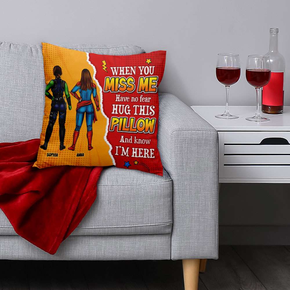Superhero Hug Pillow - Personalized Gift for Family Pillow PopCulturePrints