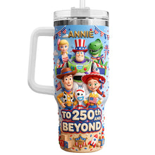 Load image into Gallery viewer, Celebrate 250 Years of America! - Personalized USA 250th Anniversary Tumbler With Handle - Perfect Gift for Patriots
