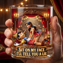 Load image into Gallery viewer, Naughty Couple 11oz Round Glass - Personalized Gifts for Couples Glass PopCulturePrints

