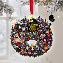 Load image into Gallery viewer, Embrace the Spookiness: Personalized Spooky Family Christmas Ornament
