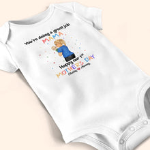 Load image into Gallery viewer, You&#39;re Doing A Great Job Mommy - Personalized Baby Onesie Baby Onesie PopCulturePrints
