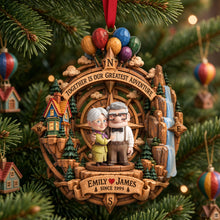 Load image into Gallery viewer, Together is Our Greatest Adventure - Forever Love Acrylic Ornament - Personalized Christmas Gifts for Couples
