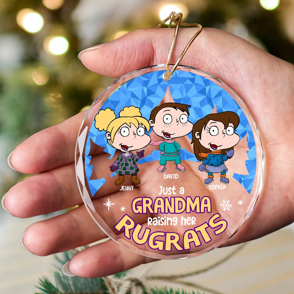 Personalized Grandma Christmas Ornament - Cute Rugrats Design Ornament PopCulturePrints