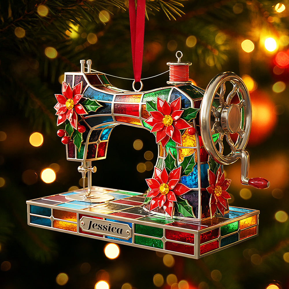 Sewing Lovers' Delight: Personalized Christmas Ornament Ornament PopCulturePrints