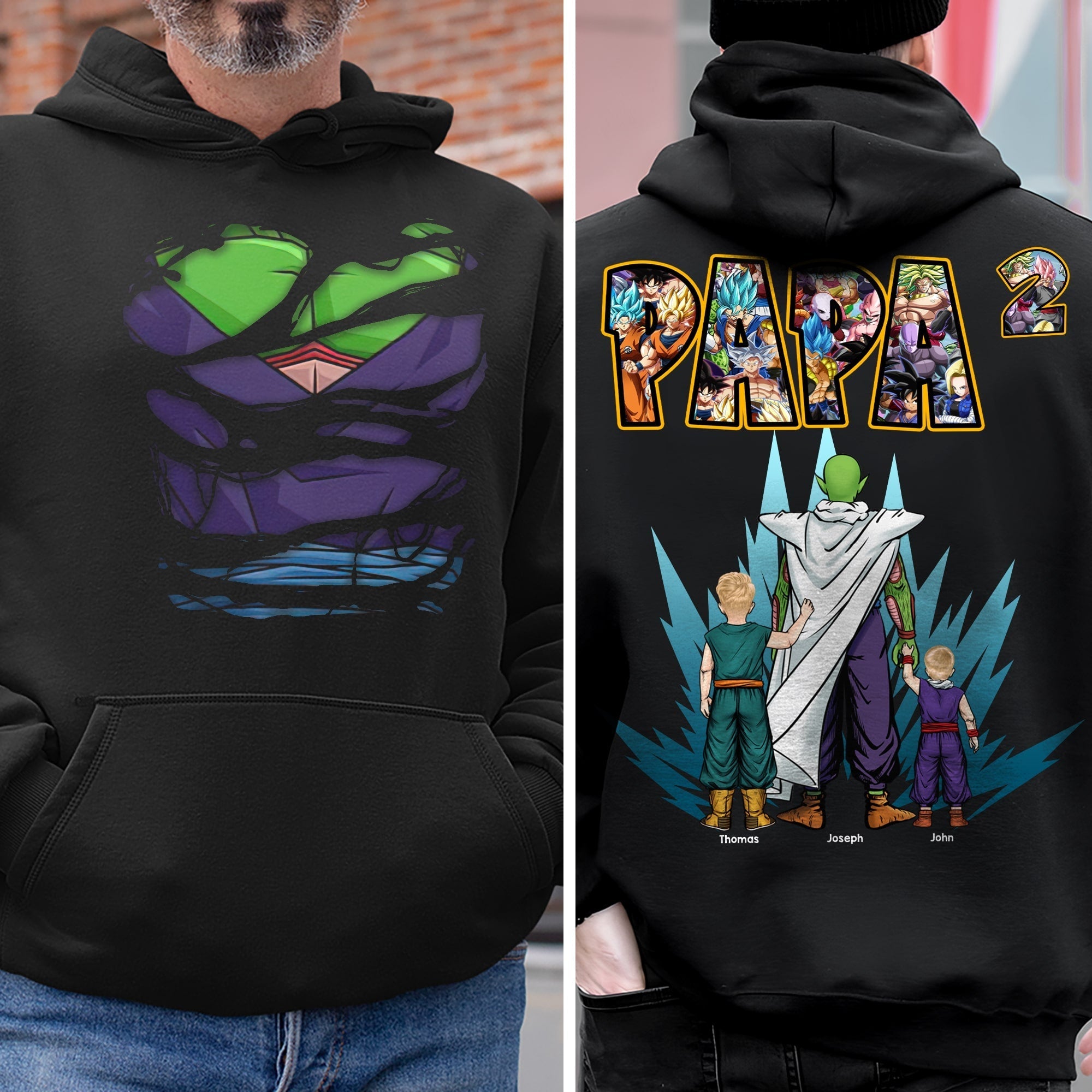 “Celebrating Fatherhood: Personalized Dad Shirt” - Custom Gift for Dads and Grandpas Shirts PopCulturePrints